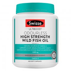 Swisse 野生鱼油软胶囊 1500mg 400粒 1瓶装 高浓度深海无腥味鱼油/深海鱼油 搭配卵磷脂 澳洲进口
