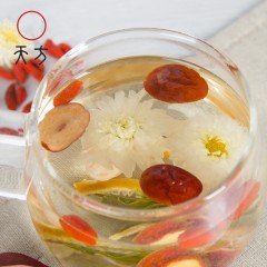 天方茶叶120g桂圆红枣八宝茶 内含桂圆 红枣 山楂 陈皮 菊花 枸杞等组合花草茶
