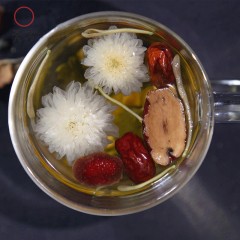 安徽天方茶叶100g清爽型八宝菊花内含 甘草 菊花 金银花 陈皮 红枣 山楂 绿茶组合型花茶 八宝茶
